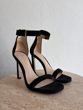 Load image into Gallery viewer, Stuart Weitzman - Suede Stiletto Heels - Black - 7

