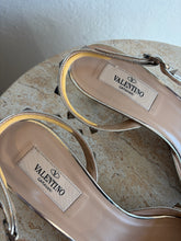 Load image into Gallery viewer, Valentino - Rockstud Slingback Kitten Heel - Metallic - 38 - RRP$1150
