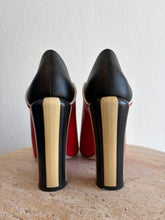 Load image into Gallery viewer, Fendi - Scalloped Edge Open Toe Heels - Red  - 38.5 - RRP$1600
