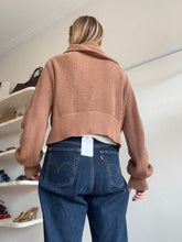 Load image into Gallery viewer, Varley - Cotton 1/4 Zip Ribbed Jumper - Tan - xs
