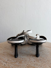 Load image into Gallery viewer, COS - Pointed Mesh Slingback Kitten Heel - White - 40
