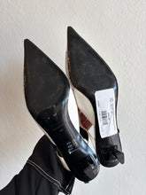 Load image into Gallery viewer, COS - Pointed Mesh Slingback Kitten Heel - White - 40
