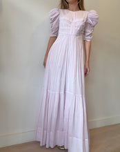 Load image into Gallery viewer, Isabel Marant - Katici Puffed Slv Cotton/Silk Blend Voile Maxi Dress - Pale Pink - 42
