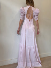 Load image into Gallery viewer, Isabel Marant - Katici Puffed Slv Cotton/Silk Blend Voile Maxi Dress - Pale Pink - 42
