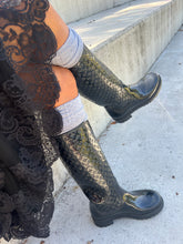 Load image into Gallery viewer, Louis Vuitton - Monogram Splash Rubber Gumboots - Black - 37
