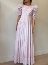 Load image into Gallery viewer, Isabel Marant - Katici Puffed Slv Cotton/Silk Blend Voile Maxi Dress - Pale Pink - 42
