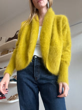 Load image into Gallery viewer, Antalya - Angora Blend Shrug Cardigan - Chartreuse - OS - RRP$569
