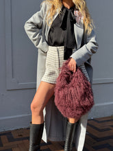 Load image into Gallery viewer, Nowhere Nation - Mongolian fur Bag - Burgundy - S
