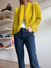 Load image into Gallery viewer, Antalya - Angora Blend Shrug Cardigan - Chartreuse - OS - RRP$569

