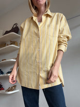 Load image into Gallery viewer, Nili Lotan - Classic Oversized Stripe Shirt - Butter Yellow - L
