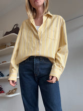Load image into Gallery viewer, Nili Lotan - Classic Oversized Stripe Shirt - Butter Yellow - L

