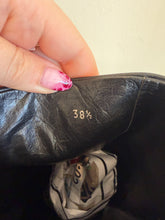 Load image into Gallery viewer, Fendi - Pointed Knee High Boots w Top Stitch - Black Leather- 38.5
