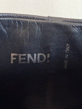 Load image into Gallery viewer, Fendi - Pointed Knee High Boots w Top Stitch - Black Leather- 38.5
