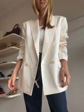 Load image into Gallery viewer, Rebecca Vallance - Blanco Pin Stripe Blazer - Ivory - 12 - bnwt - RRP$899
