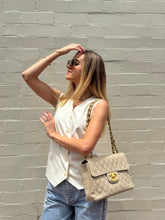 Load image into Gallery viewer, Rebecca Vallance - Blanco Pin Stripe Vest - Ivory - 12 - bnwt - RRP$379
