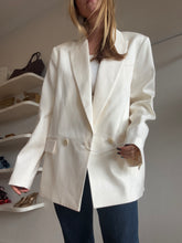 Load image into Gallery viewer, Rebecca Vallance - Blanco Pin Stripe Blazer - Ivory - 12 - bnwt - RRP$899
