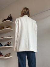Load image into Gallery viewer, Rebecca Vallance - Blanco Pin Stripe Blazer - Ivory - 12 - bnwt - RRP$899
