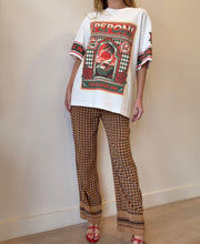 Load image into Gallery viewer, By Malene Birger - Lounge Pants - Brown w Square Print - S

