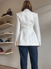 Load image into Gallery viewer, St Agni - Wool Single Breasted 1 button Blazer - White - S- RRP$849
