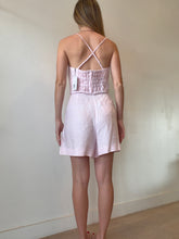 Load image into Gallery viewer, Scanlan Theodore - Linen Cropped Cami &amp; Shorts Set - Pink - 12
