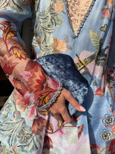 Load image into Gallery viewer, Zimmermann - Illustration Floral Linen/Silk Crystal Embellished Gown  - Blue/Lilac Floral - 1 - RRP$2,750
