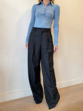 Load image into Gallery viewer, Scanlan Theodore - LS Polo Knitwear - Blue - OS
