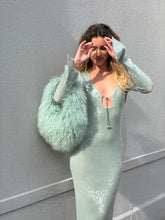 Load image into Gallery viewer, Nowhere Nation - Mongolian Fur Bag - Mint - S
