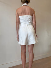 Load image into Gallery viewer, Scanlan Theodore - Linen Button Front Vest &amp; Shorts Set - Ivory - 12

