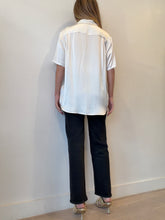 Load image into Gallery viewer, Silk Laundry - SS Silk Boyfriend Shirt - Ivory - S - RRP$350
