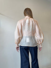 Load image into Gallery viewer, Zimmermann - Rebellion Floral Lace Collar Blouse - Peach - 2 - RRP$1615
