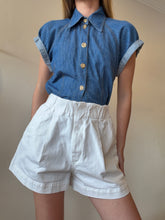 Load image into Gallery viewer, Scanlan Theodore -  Denim Shorts - White - 10
