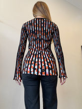 Load image into Gallery viewer, Kenzo - LS Stripe Top - Black/Orange  - XS
