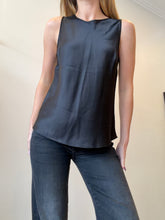 Load image into Gallery viewer, Ginia - Silk Tank Top - Black - S
