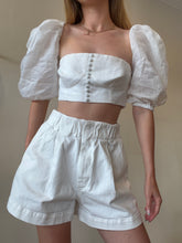 Load image into Gallery viewer, Scanlan Theodore -  Denim Shorts - White - 10
