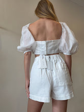 Load image into Gallery viewer, Scanlan Theodore -  Denim Shorts - White - 10
