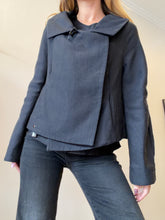 Load image into Gallery viewer, Marni - Cropped Collared Jacket - Dark Grey - 40
