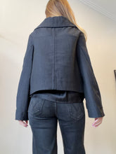 Load image into Gallery viewer, Marni - Cropped Collared Jacket - Dark Grey - 40

