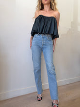 Load image into Gallery viewer, Ellery - Jagz Strapless Crop Top - Dark Forrest Green - 10 - bnwt
