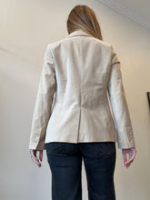 Load image into Gallery viewer, Zoe Kratzmann - Conquer Double Breasted Velvet Blazer - Sand - 0 - BNWT - RRP $309
