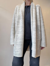 Load image into Gallery viewer, Vince - Wool/Yak blend Longline Open Cardigan - Oat - M

