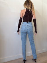 Load image into Gallery viewer, Alex Perry - Rhinestone Bodysuit  w Detachable Glove Sleeves - Brown - 12
