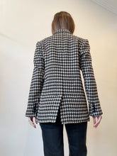 Load image into Gallery viewer, Anine Bing - Kaia Houndstooth Double Breasted Blazer - Black/Beige - XS Petite - RRP $755
