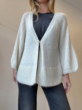 Load image into Gallery viewer, Odd Molly - Single Button Mohair/Wool Cardigan - Ivory - 3
