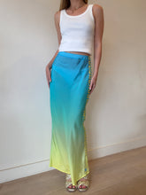 Load image into Gallery viewer, Muma World - Eden Slip Skirt - Blue/Yellow - S
