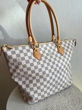 Load image into Gallery viewer, Louis Vuitton -  Saleya MM Damier Bag - Azur - M
