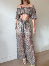 Load image into Gallery viewer, Zimmermann - Off Shoulder Top &amp; Pant Set - Cherry Print  - 0

