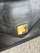 Load image into Gallery viewer, Vivienne Westwood - Flap Bag w Gold Clasp - Black - S
