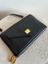 Load image into Gallery viewer, Vivienne Westwood - Flap Bag w Gold Clasp - Black - S
