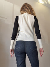 Load image into Gallery viewer, Rag &amp; Bone - Wool Blend Colourblock Jumper - Cream/Grey/Black - M
