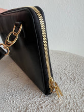 Load image into Gallery viewer, Vivienne Westwood - Flap Bag w Gold Clasp - Black - S
